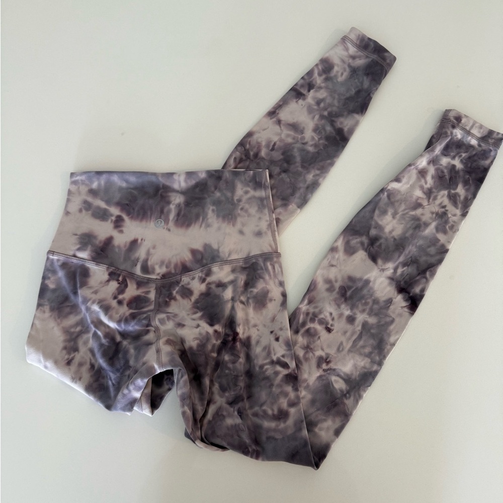 Lululemon Athletica Align Pant Diamond Dye Graphite Purple Lavender Leggings - Picture 2 of 9